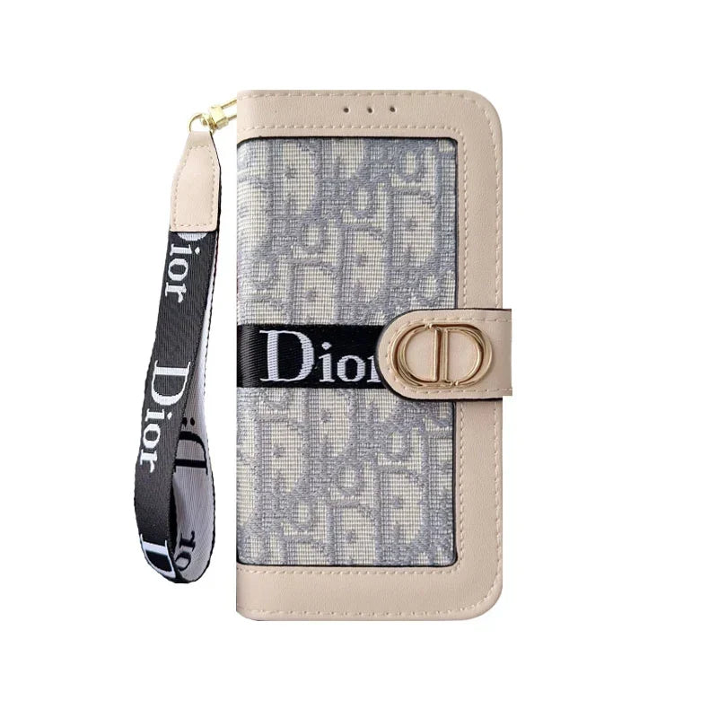 AAOO iPhone Case With Card Holder And Wrist Strap
