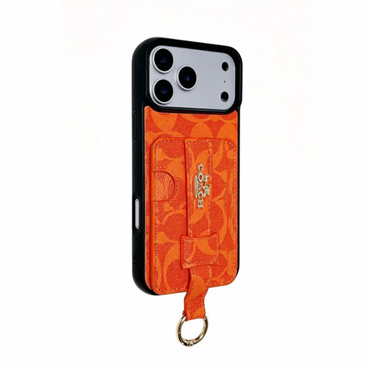 AAOO Luxury Phone Case with Card Holder For iPhone 13-17
