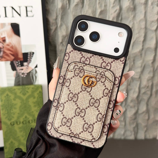 AAOO Luxury Magnetic Card holder Phone Case for iPhone 12-17 Series