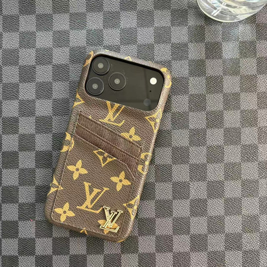 AAOO Leather Card Slot Phone Case For iPhone 12-17 Series