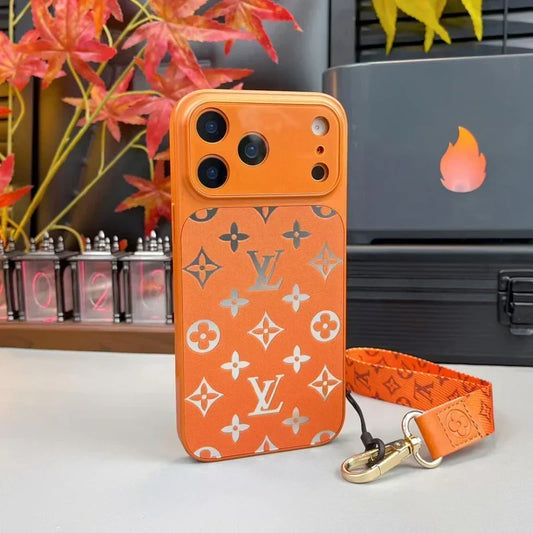 AAOO Premium Phone Case With Mini Strap For iPhone