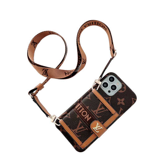 AAOO EMBROIDERED WALLET CARD HOLDER PHONE CASE