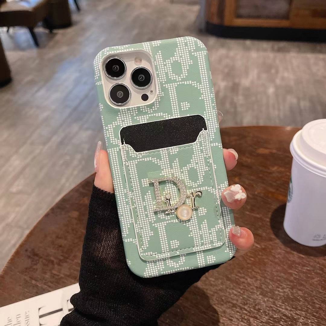AAOO Fashion Handyhülle für Damen mit Kartenhalter für iPhone