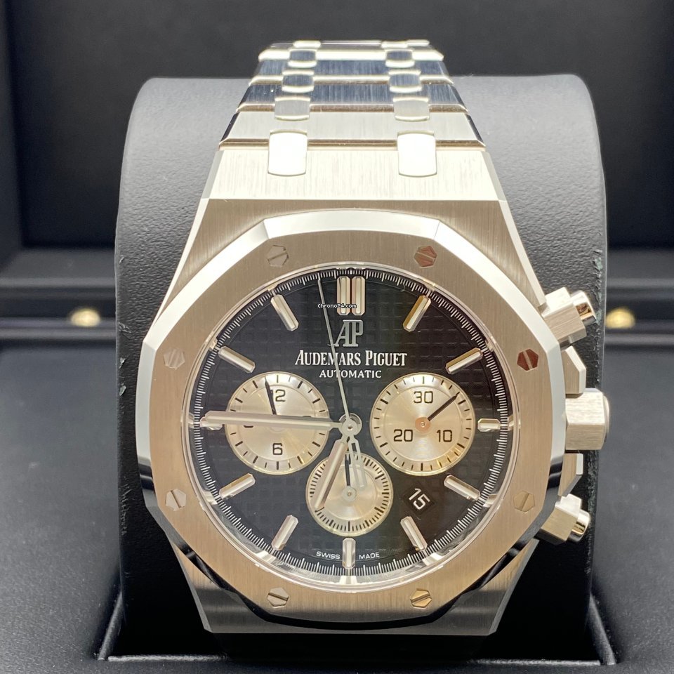 AAOO Royal Oak Chronograph 41mm Stainless Steel Black Dial Watch