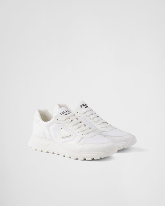 AAOO Basket Blanc En Cuir Brossé