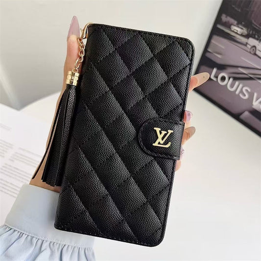 AAOO Premium Leather Wallet Leather Crossbody Bag Apple iPhone Case
