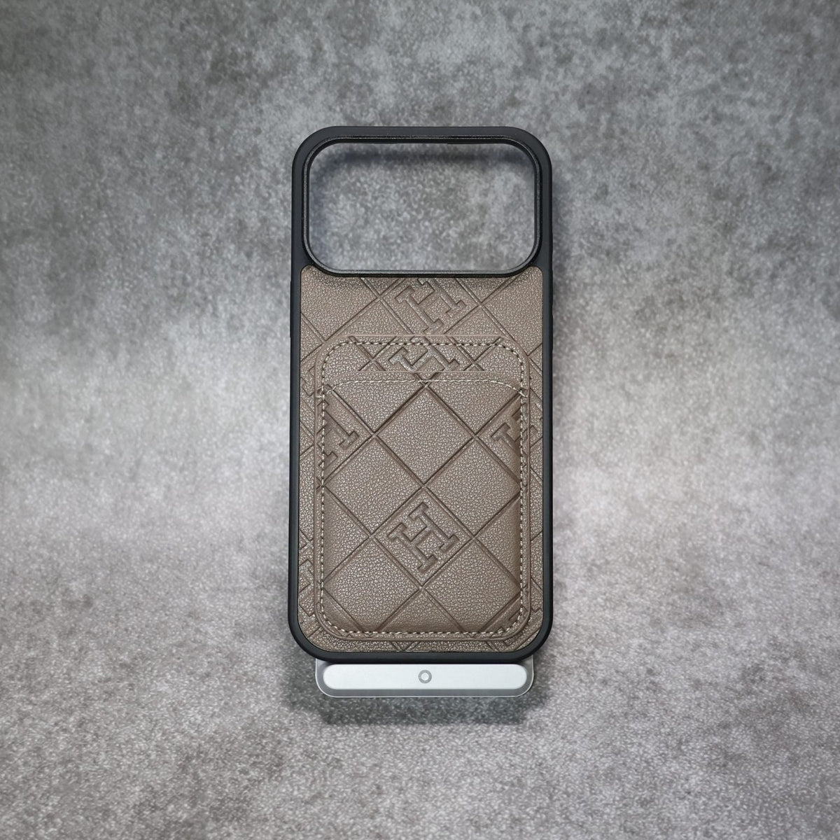 AAOO Stamped Leather Phone Case With Card Holder For iPhone 17 16 15 14