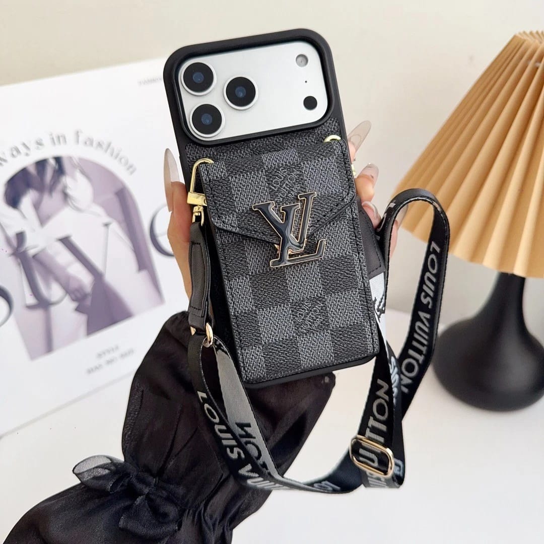 AAOO Leather Wallet Card Holder Phone Case For iPhone 12-17 Series