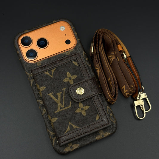 AAOO Leather Card Holder Phone Case For iPhone 12-17 Series