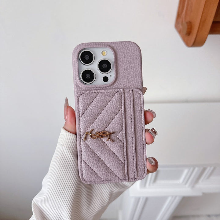 AAOO Luxustasche Leder Für iPhone Hülle