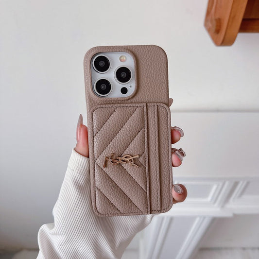 AAOO Luxury Bag Leather For iPhone Case
