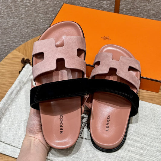AAOO Sandales Chypre Rose & Noir