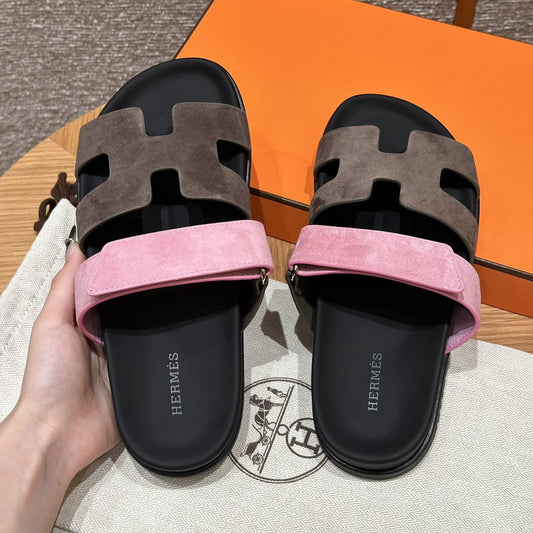 AAOO Sandales Chypre Marron & Rose