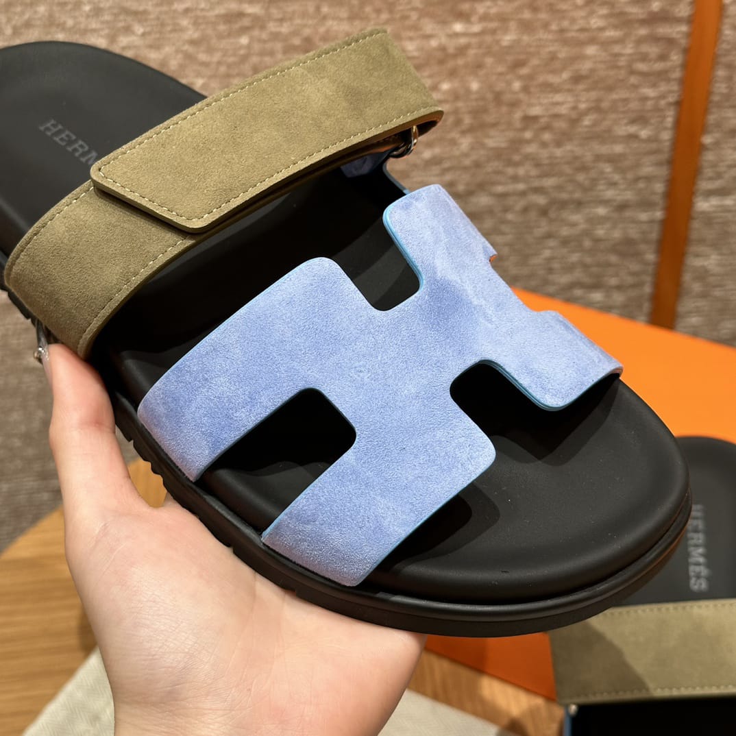 AAOO Sandalen Zypern Blau Khaki