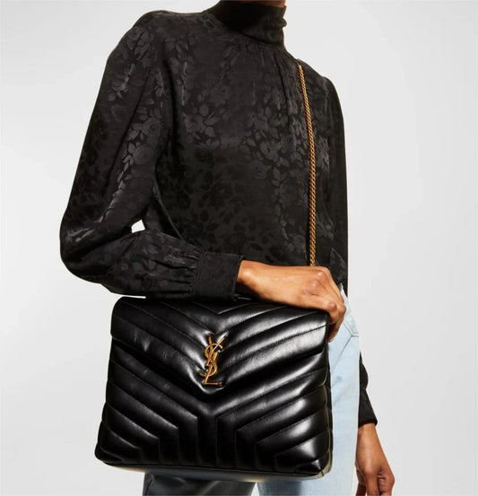 AAOO 100222 Luxustasche Schwarz in Gold 32x22x11cm