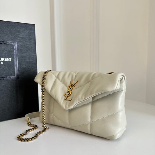 AAOO 100215 Luxustasche Weiß Größe 23x15,5x8,5