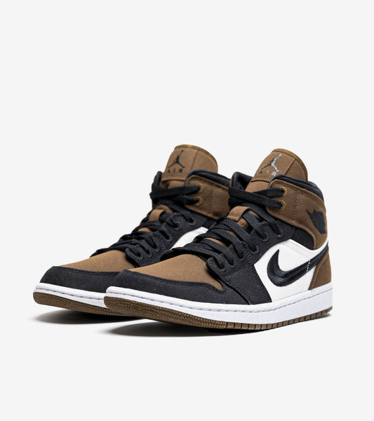 AAOO Jordan 1 Mid Olive Toe