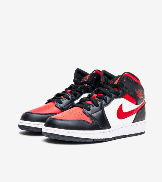 AAOO Jordan 1 Mid Gym Red Black White