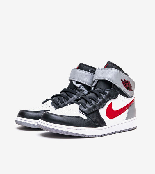 AAOO Jordan 1 High FlyEase Black Particle Grey Gym Red