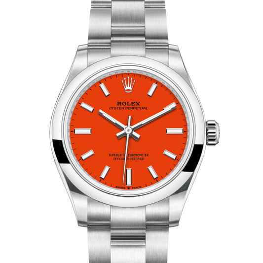 AAOO Oyster Perpetual orange 31mm Watch