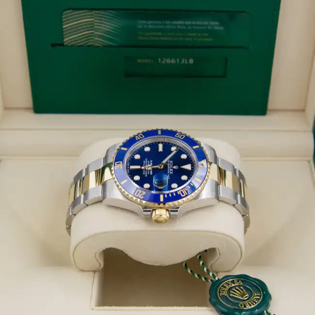 AAOO Submariner Date 41mm Two Tone Blue Dial Watch