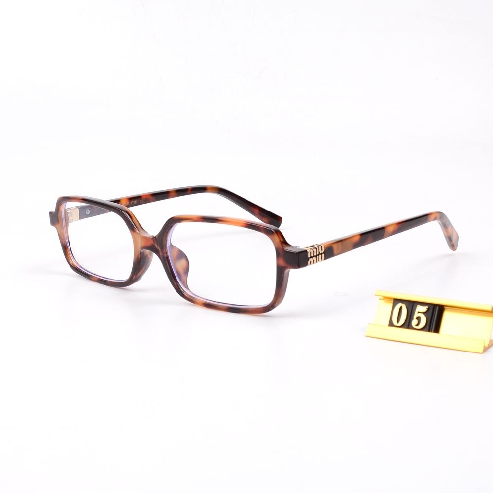 AAOO Retro-Brille und Sonnenbrille im Leopardenmuster mit eckigem Rahmen