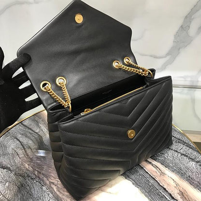 AAOO 100222 Luxury Bag Black in Gold 32x22x11cm