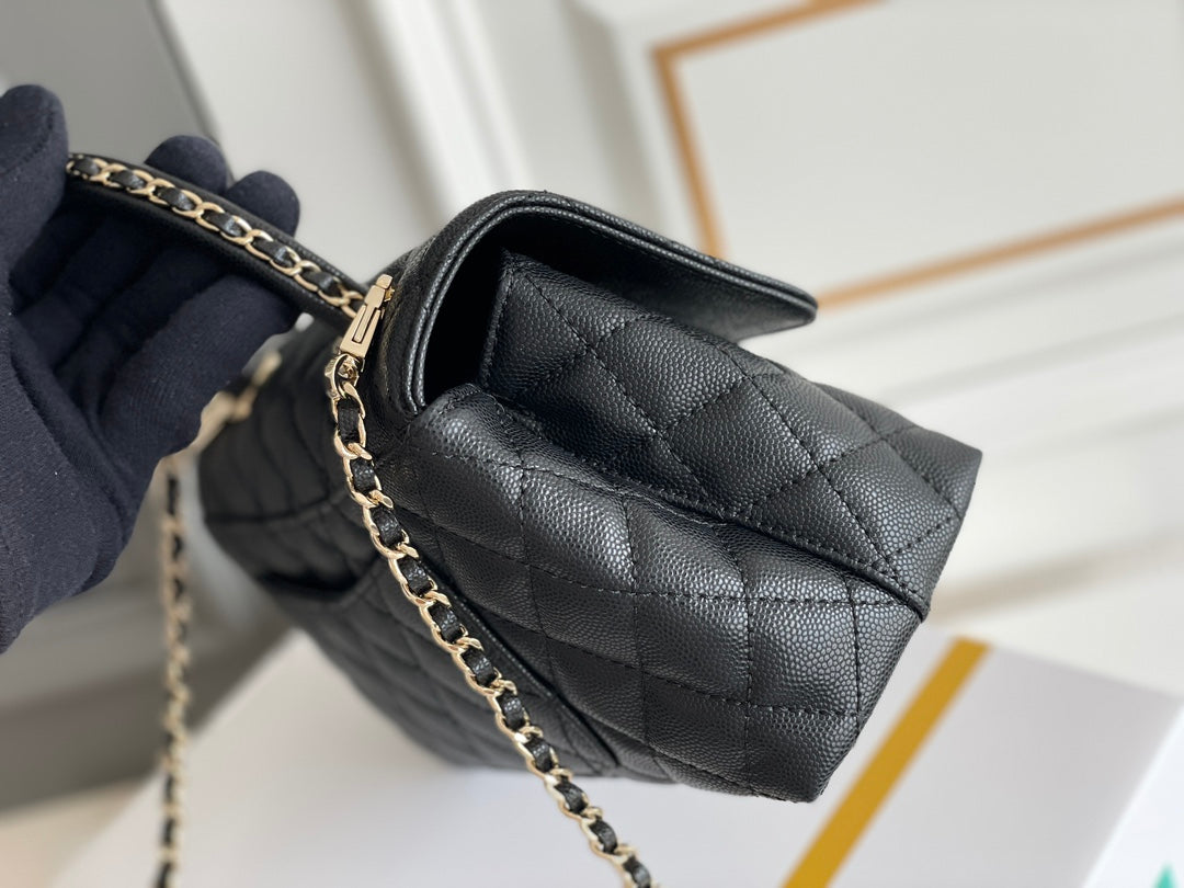 AAOO 100142 Top Handle Bag Small/Mini Bag Black 24x14x10cm