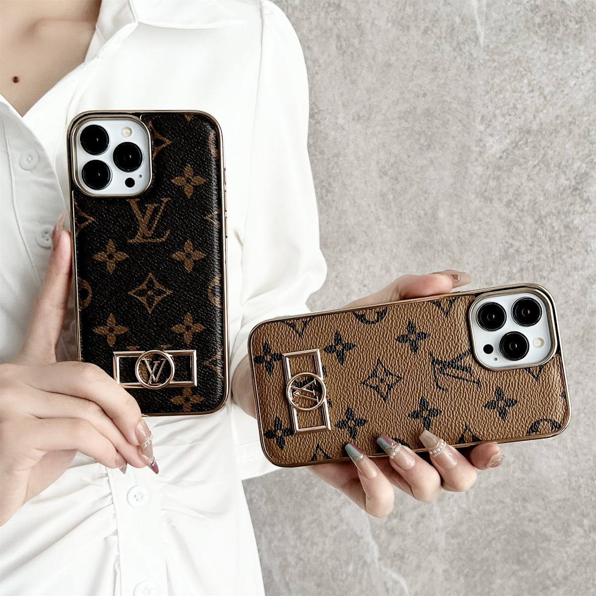 AAOO CANVAS LEDER PREMIUM GALVANISIERUNG FÜR IPHONE – Handyhülle