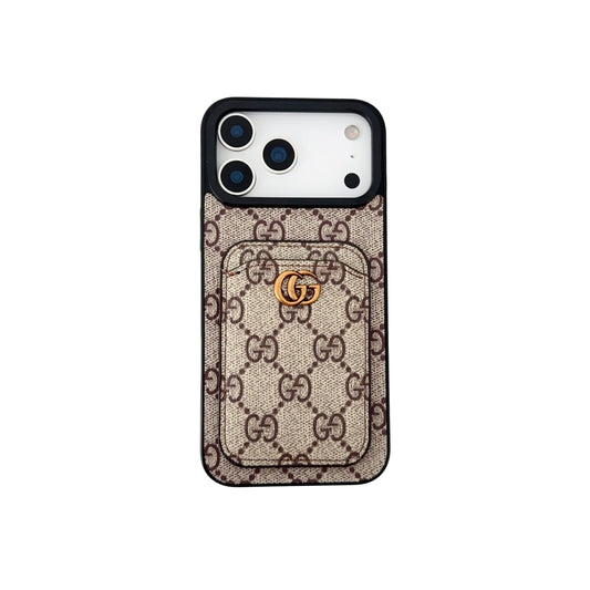 AAOO Luxury Magnetic Card holder Phone Case for iPhone 12-17 Series