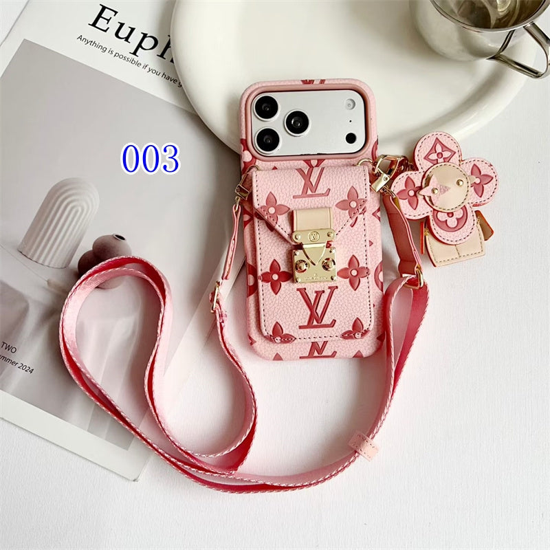 AAOO Luxury Crossbody iPhone Case with Detachable Wallet