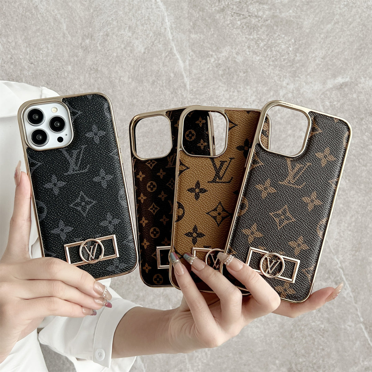 AAOO CANVAS LEDER PREMIUM GALVANISIERUNG FÜR IPHONE – Handyhülle
