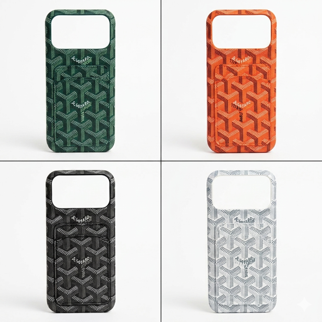 AAOO GD Leather Phone Case Card Holder For iPhone 12-17