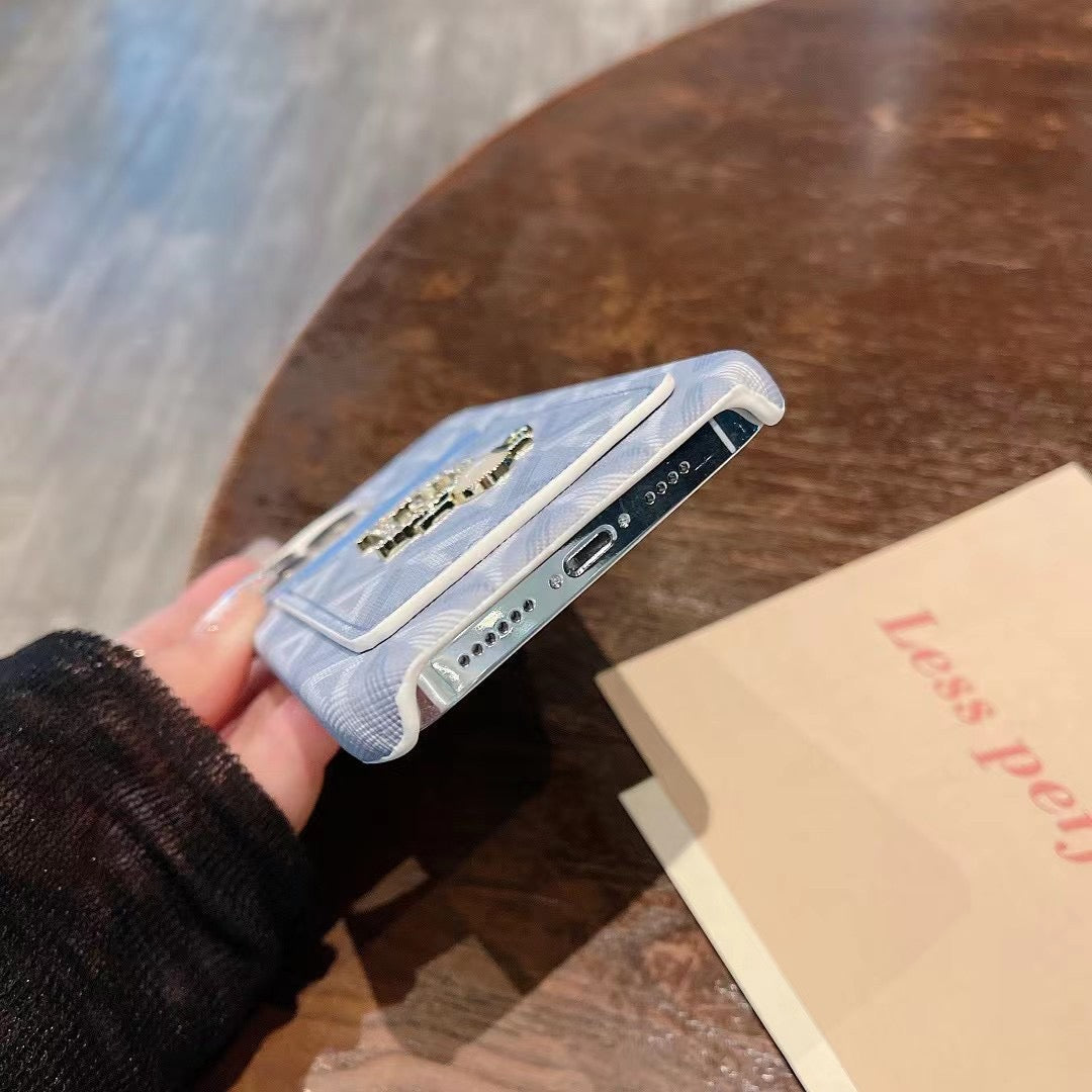 AAOO Luxuriöse iPhone-Hülle mit Kartenhalter
