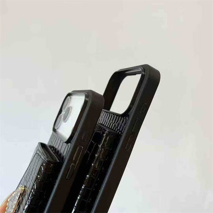 AAOO Elegant Apple Phone Case with Card Holder For iPhone 12-17