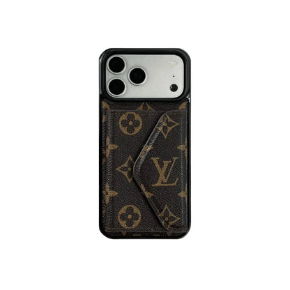 AAOO Classic Leather iPhone Case With Wallet Big Printing