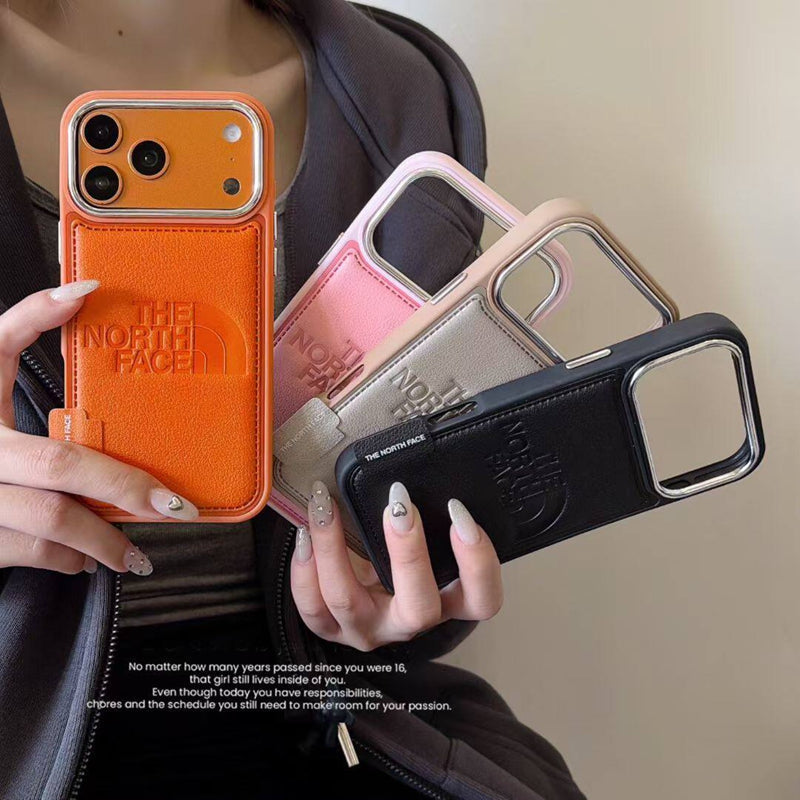 TNF Outdoor Leather Flap Pocket Case for iPhone 13-18 Pro & Pro Max