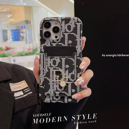 AAOO Fashion Handyhülle für Damen mit Kartenhalter für iPhone