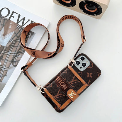 AAOO EMBROIDERED WALLET CARD HOLDER PHONE CASE