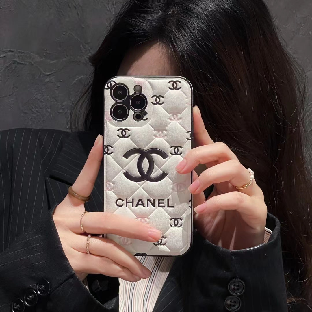 AAOO Embossed iPhone Case: Classic Luxury Design