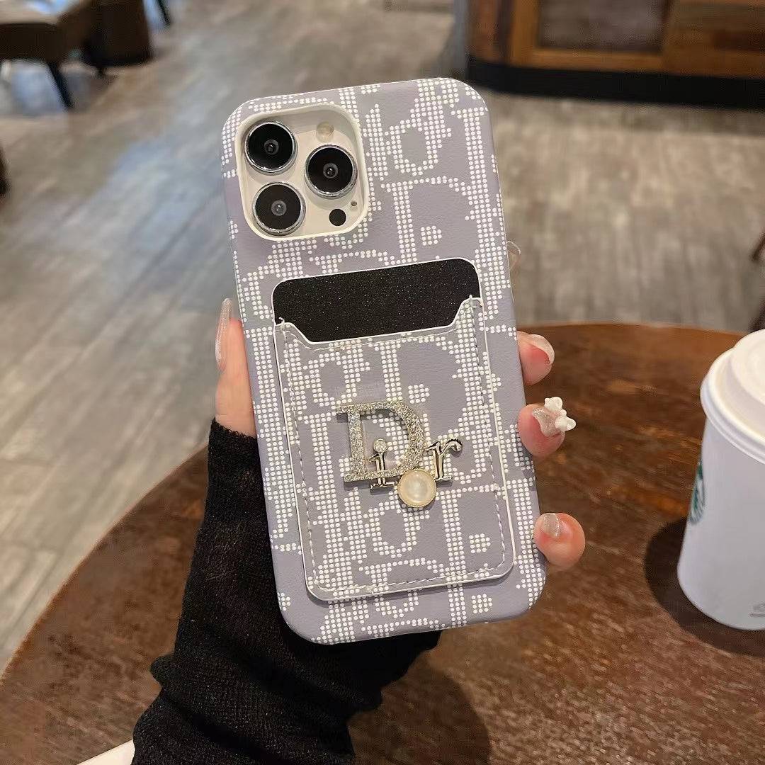 AAOO Fashion Handyhülle für Damen mit Kartenhalter für iPhone