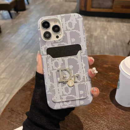 AAOO Fashion Handyhülle für Damen mit Kartenhalter für iPhone
