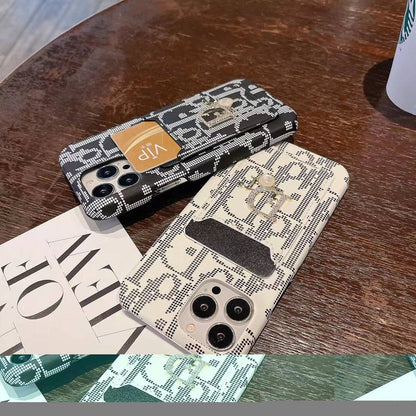 AAOO Fashion Handyhülle für Damen mit Kartenhalter für iPhone