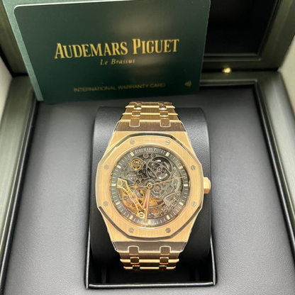 AAOO Royal Oak Skeleton Or Rose 41mm Watch