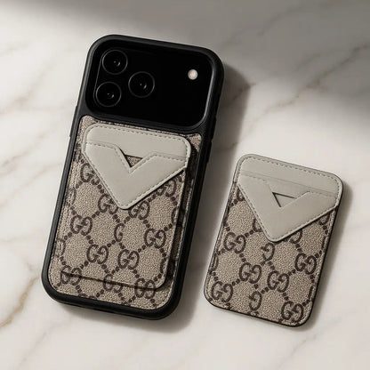 AAOO Luxe Leder Handyhülle für iPhone 12-17