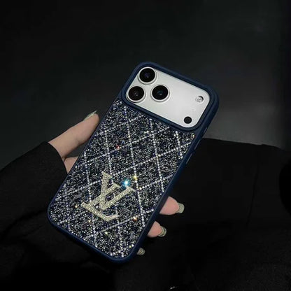 AAOO Phone Case with Sparkling Rhinestones For iPhone 17/ 16 15 14