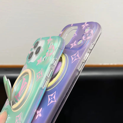 AAOO Bunter Herz Magnetischer Halterung für iPhone 13-17 Serie – Handyhülle