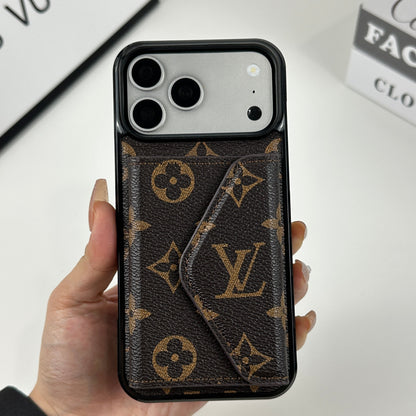 AAOO Classic Leather iPhone Case With Wallet Big Printing