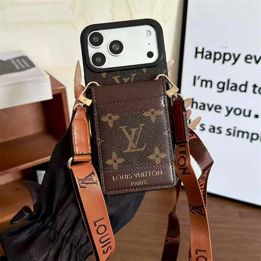 AAOO Luxury Phone case with card slot for iPhone 12-18