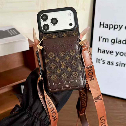 AAOO Luxury Phone case with card slot for iPhone 12-18
